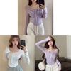 Oversized T Shirt For Women With Embroidered Details And Mandarin Collar For Autumn Winter Casual Wear