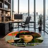 Custom Name Amélie Printed Round Rug Carpet Chair Rug Area Rug Entryway Doormats,for Office Chair Living Room Bedroom Kitchen Room.