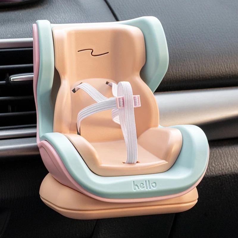 For Labubu Car Doll Safety Seat Cartoon Chair Model for Car Kawaii Ob11 Doll Seat Outlet Decor Car Interior Styling Accessories