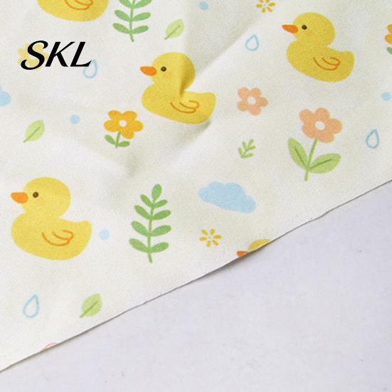 Dog Bandana Soft Fabric Cute Duck Cat Bandana, Yellow Print Pet Breathable Scarf Scarf, Adjustable Triangular Neck for Cats Small Dogs