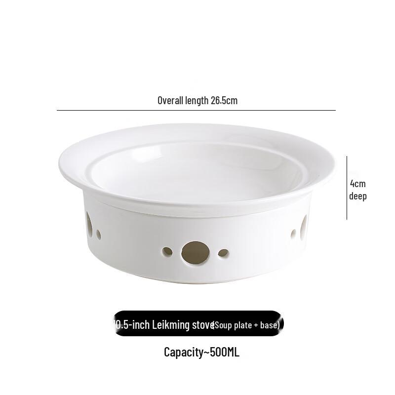 Nordic Style Ceramic Food Warmer Plate