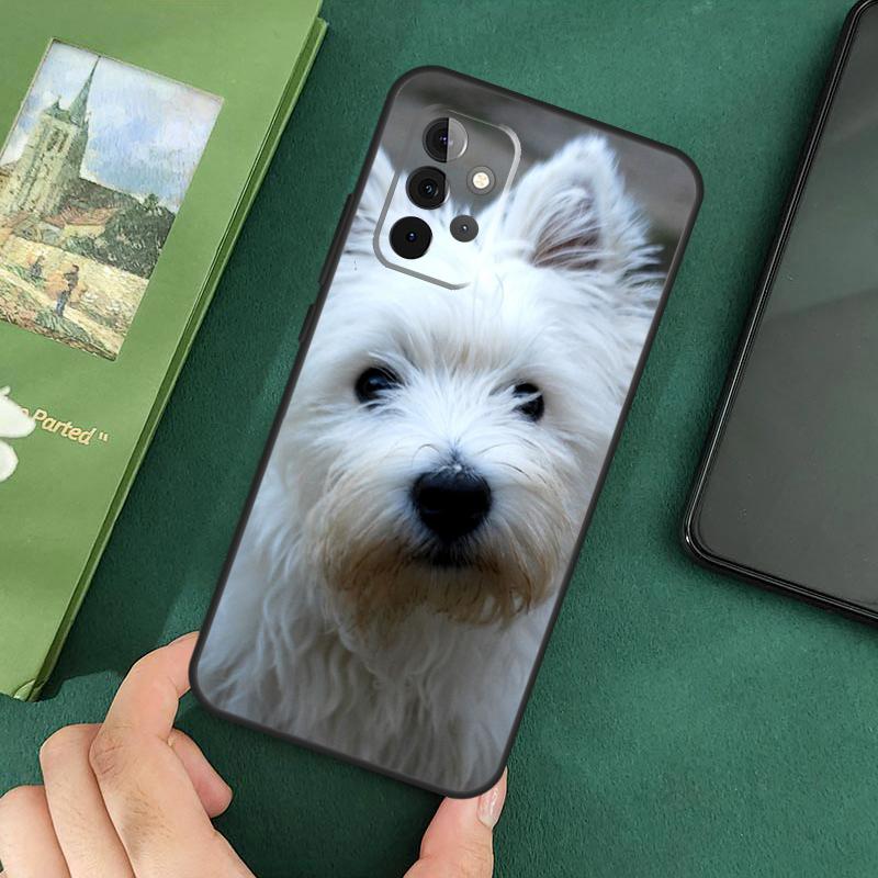 Westie Dog Soft Cover For Samsung Galaxy A54 A53 A73 A13 A71 A51 A14 A52 A32 A12 A22 A52S Back Case