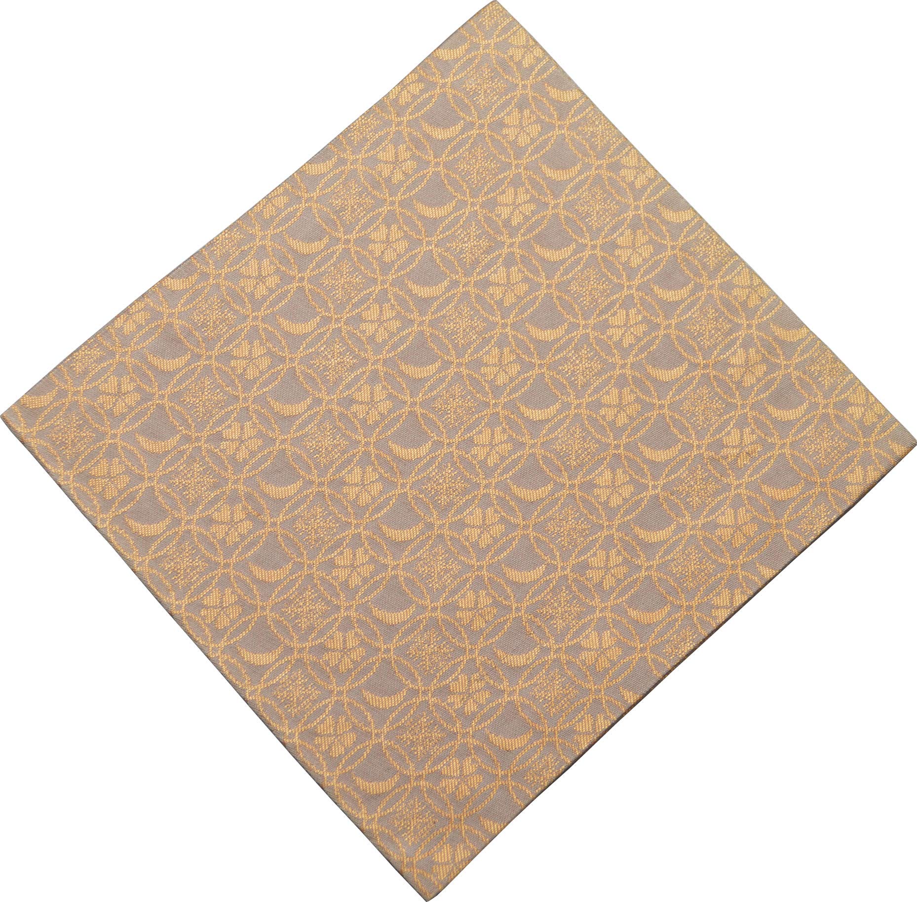 

Сюсай (Сюсай) Старая шелковая атласная ткань, бежевая, размер: 15,6 см x 15 см x 0,2 см, Чистый шелк, Снег, Луна и цветы