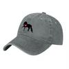 Horse with Heart Logo Washed Canvas Baseball Cap Classic Black Adjustable Hat for Horse Lovers and Equestrian Enthusiasts