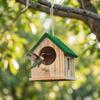 Handgefertigtes Holz-Vogelhaus Belüftung Hängender Vogelfutterspender Brutkasten Papageienzucht