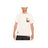 Nike Tricou cu mânecă scurtă cu buzunare contrastante pentru bărbați Topuri Alb DJ1342-901