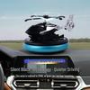 Solar-Powered Rotating Helicopter Car Air Freshener - Perfume Holder for Center Console