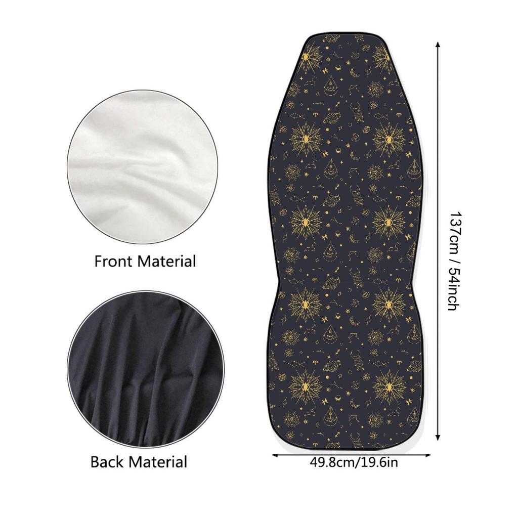 Astrological Elements High-Back Car Seat Cover - Universal Fit, Polyester Cushion