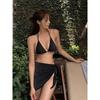 ins style bikini three-piece skirt summer new vacation style sexy split swimsuit beach women's clothing