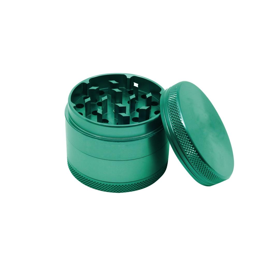Aluminum Grinder, 4-Piece Herb Grinder, Crusher Set For Dried Herbs, Flowers, Spices With Compartment And Scraper