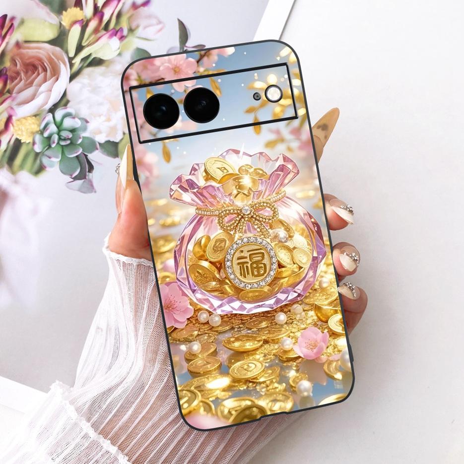 For Google Pixel 7A Case Pixel7 Pro Luxury Flower Butterfly Painted Cover Soft Silicone Case For Google Pixel 7 Pro Pixel7A Bags