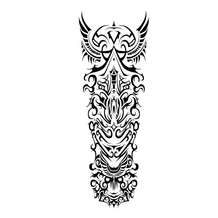 Full Arm Tattoo Sticker Large Flower Arm Waterproof Tattoo Sticker Full Arm Simulation Tattoo Amazon Set Single Piece Tattoo