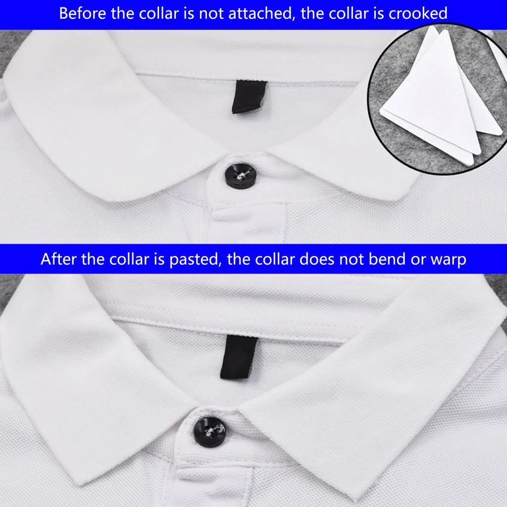 Set of 30 Collar Shape Holder Disposable Collar Stickers for Neat Shirt Appearance Formal Occasion Collar Stays Pad