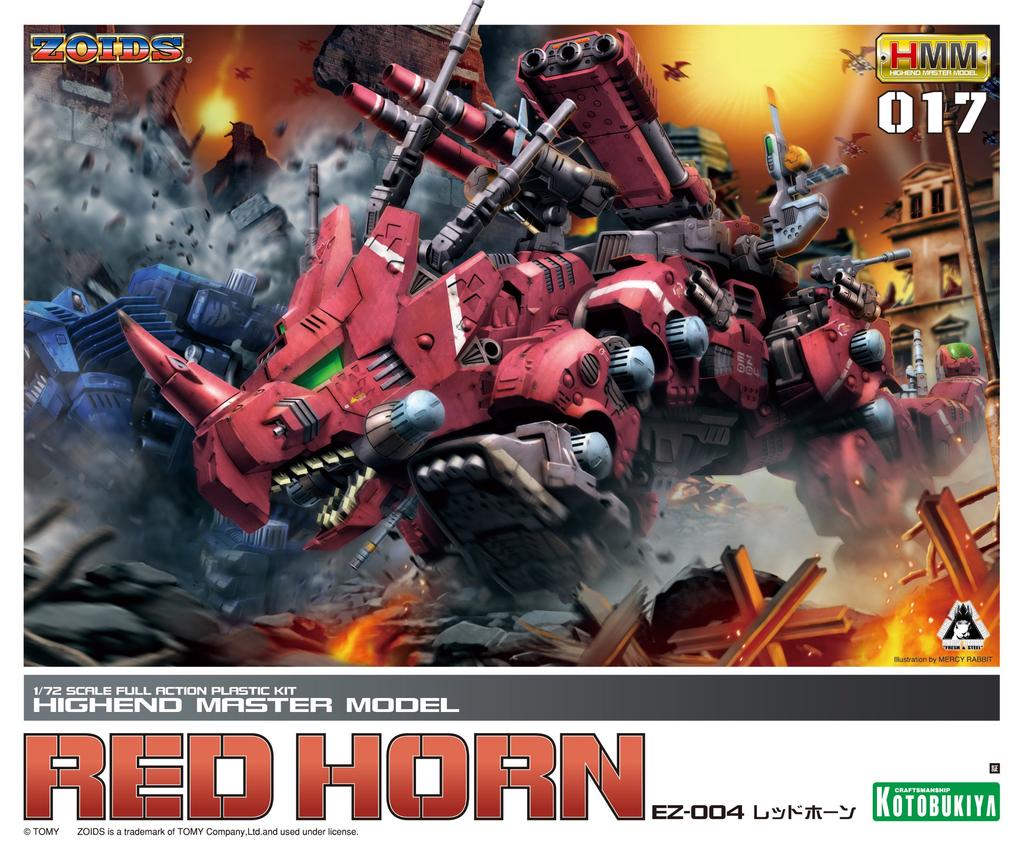 Kotobukiya ZOIDS Red Horn Scale Plastic Kit EZ-004 1/72