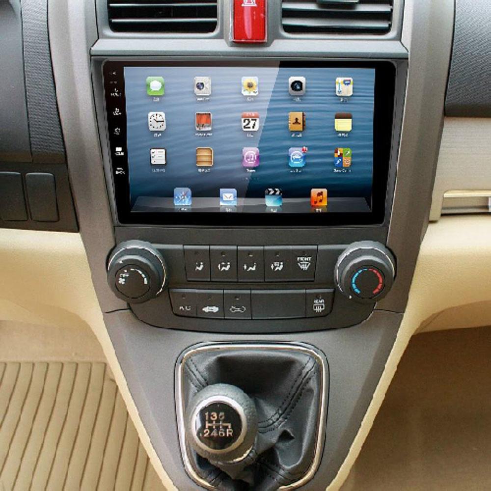 2 Din Fascia for HONDA CRV CR-V 2007-2011 Car Dash Panel Install Trim Frame Kit, Plastic, No Battery