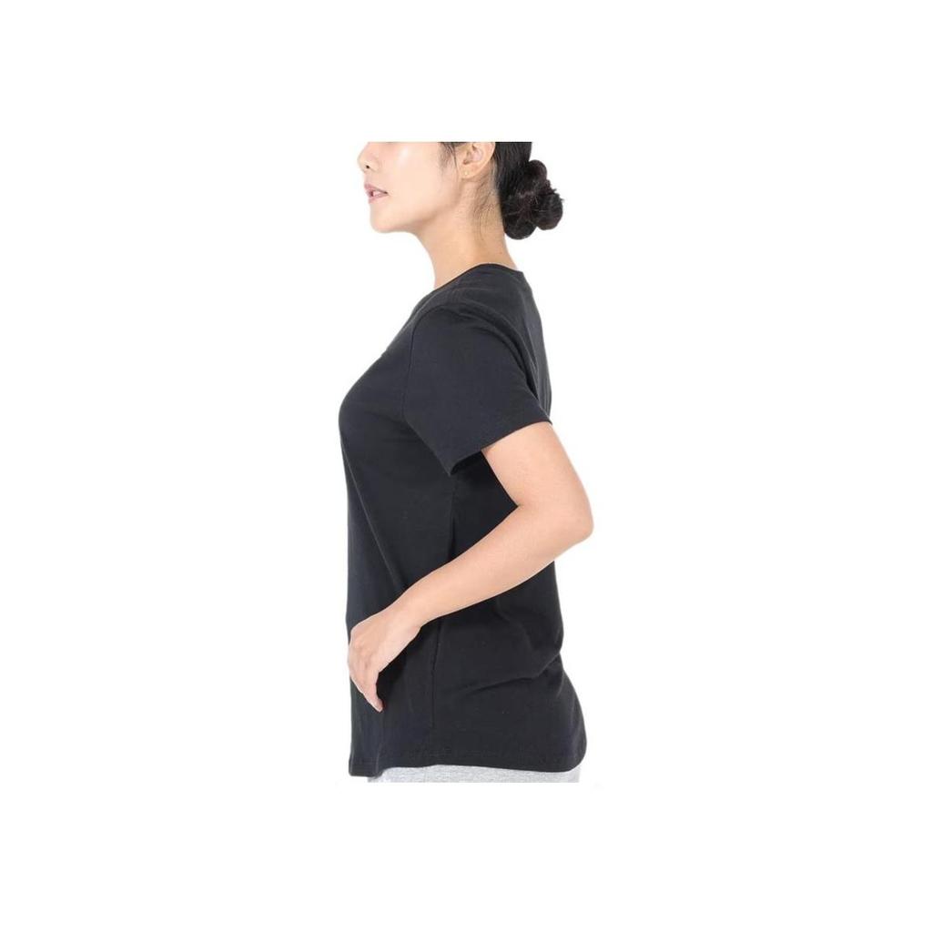 Nike Sportswear Logo Embroidered Crew Neck Short Sleeve T-Shirt Women T-Shirts Black DX7903-010