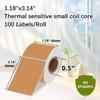 Detong DP230S 40x80mm Color Three-Proof Thermal Label Paper, Self-Adhesive, Customizable for Cross-Border Use.
