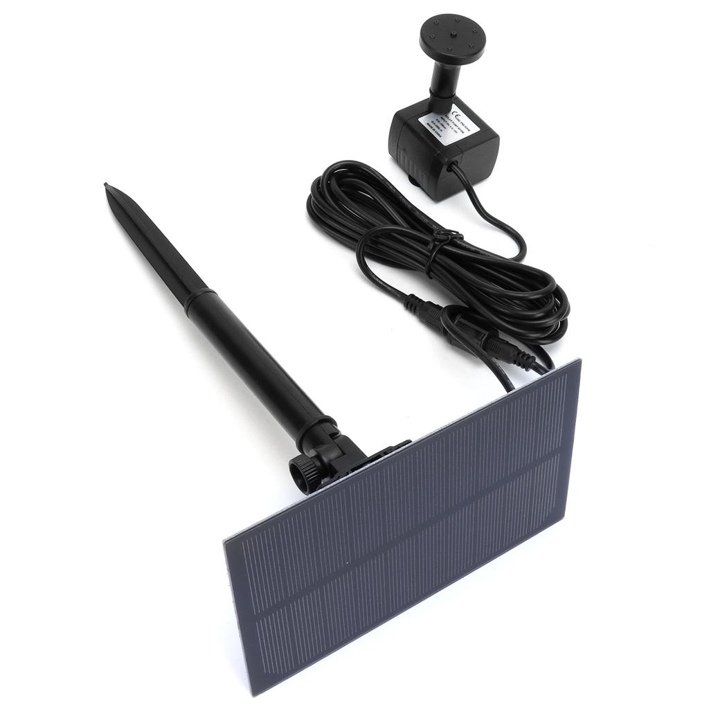 Solarbetriebener Brunnen im Freien, quadratisch, 5 V, schwimmender Vogelbadbrunnen, Landschaftsdekoration