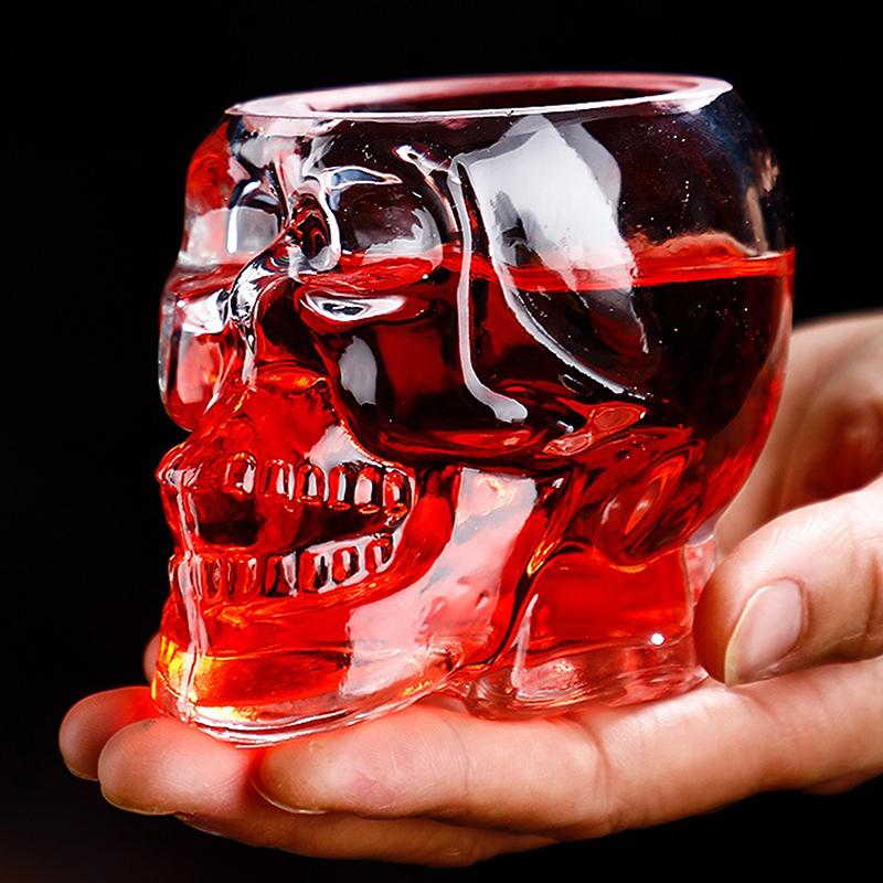 Halloween Haushalt Totenkopf Glas Teetasse Transparent Kaffee Saft Becher Trinken Bar Club Whisky Wein Bier Tasse