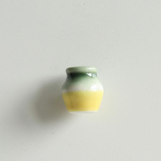 1/2Pcs Mini Ceramic Vase Refrigerator Magnet Home Office Kitchen Locker Fridge 3D Miniature Flower Vase Pot Magnetic Decoration Ornament