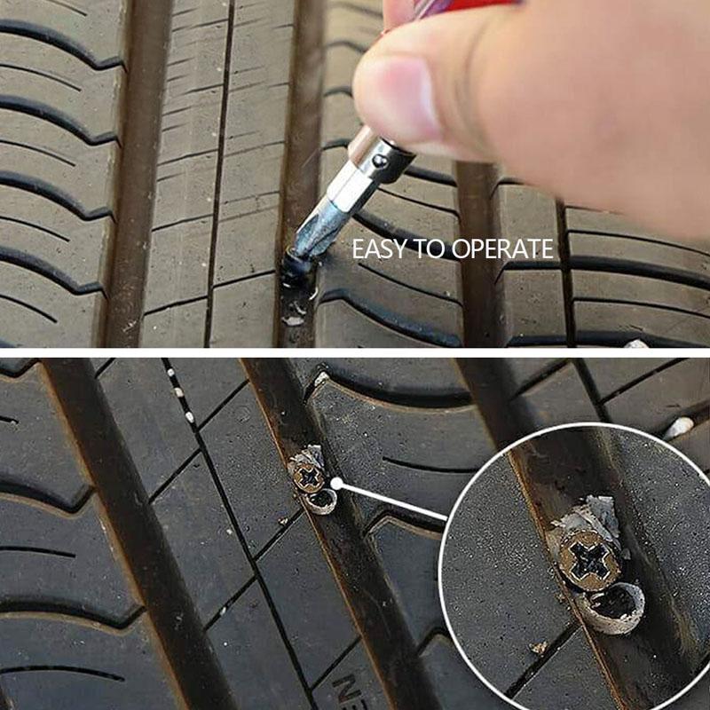 10pcs Rubber Nails Vacuum Tyre Repair Nail Plug Puncture Repair Strip Seals Auto Motorcycle Bike Wheel Tire Repair Kits