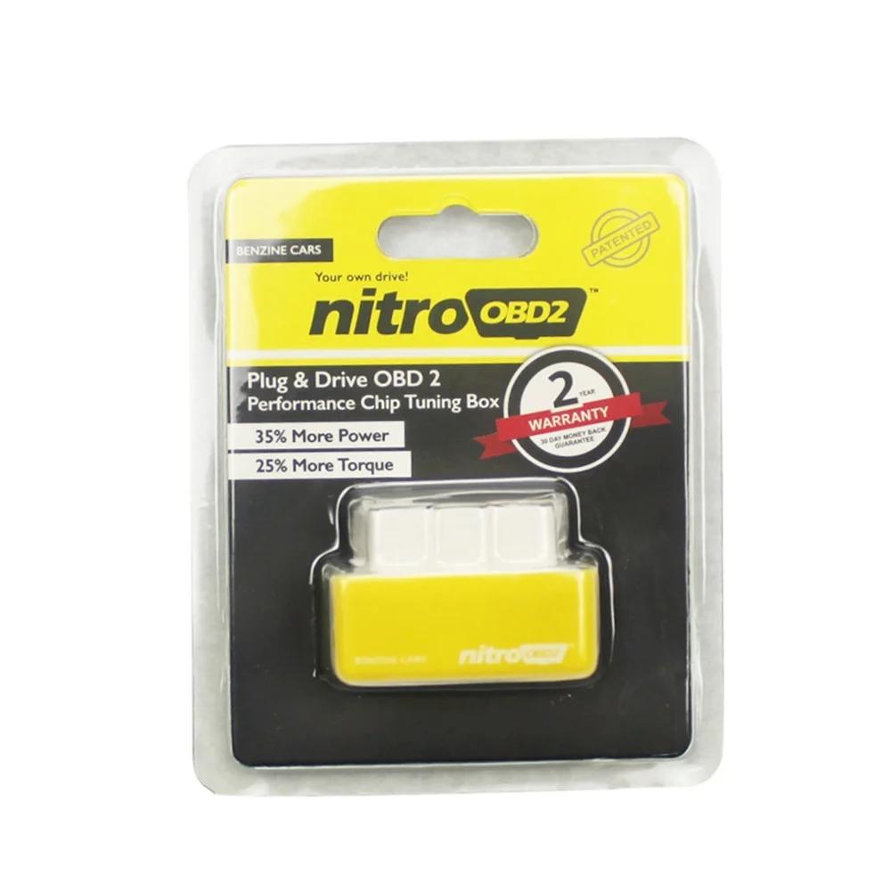 Pro Safe Economy Chip Tuning Box Plug & Drive Nitro/Eco OBD2 For Gasoline Cars Fuel Save More Power 2 Colors