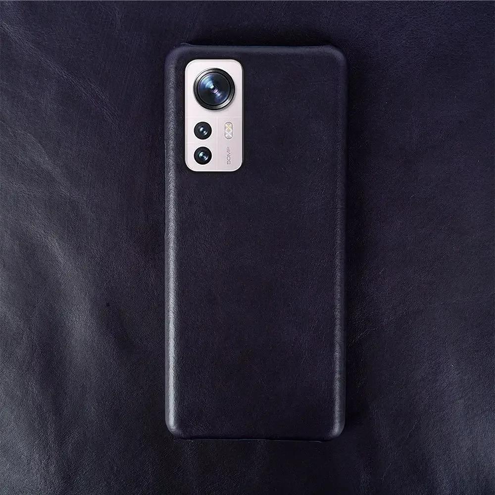For Xiaomi 12t Pro Cases Oil Wax Pattern Genuine Leather Case Mi 14Pro 12SUltra Mi12Lite 12X Cover Poco X7Pro X3 X4 Coque Fundas