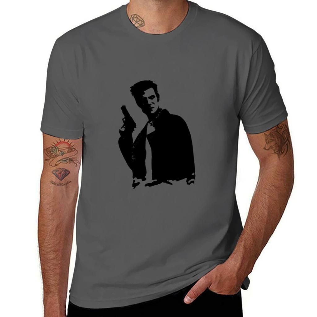 Max Payne Design Classic Tshirt Short sleeve tee customizeds kawaii clothes mens vintage t shirts