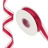 Organza Chiffon Ribbon Candy Satin Striped Sheer Craft Ribbons for Bows Making Gift Wrapping Wreath 50 Yards x 1" Decoration