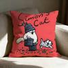 S-simon's Cute Cat Pillow Case Pillowcase, Double-sided Printed, Sofa Cushion, Bedroom Headboard Pillow