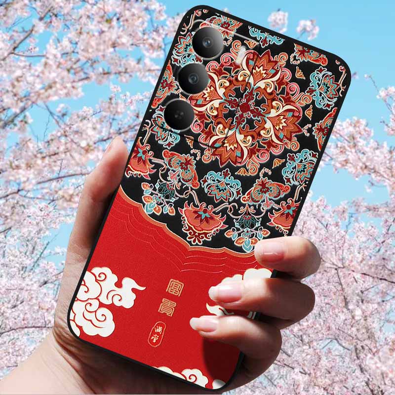 3D Relief Embossed Retro For Realme C75 4G Cases Soft Silicone Back Cover Case For Realme C75 4G 3D TPU Relief Cases 3D C75 C 75