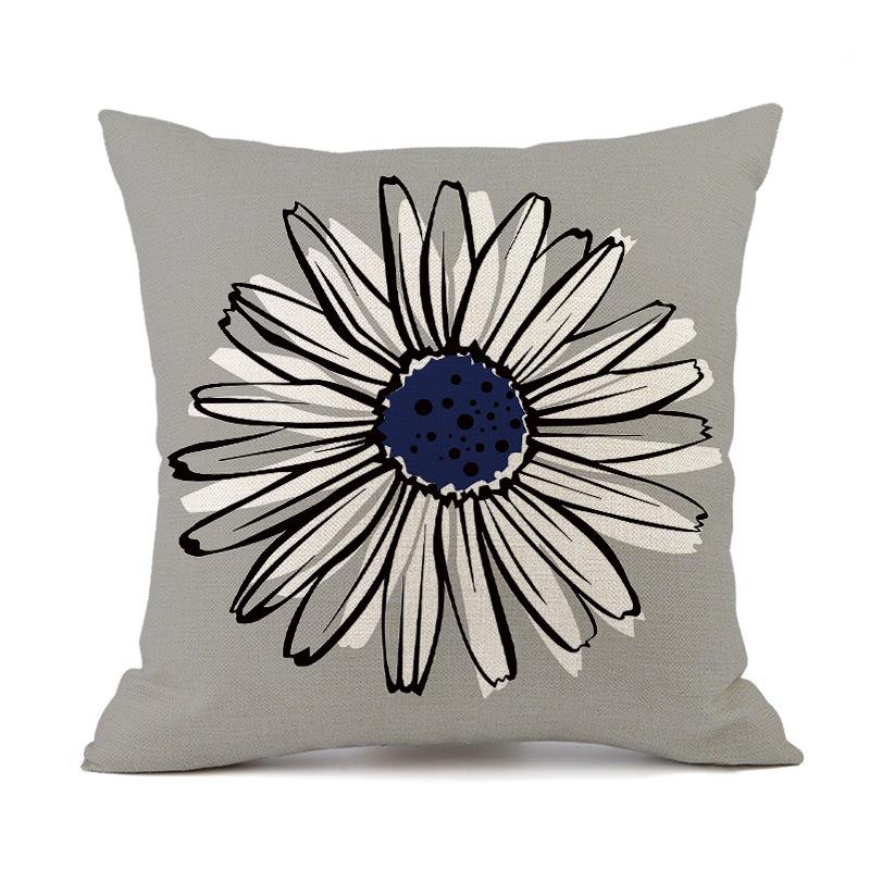 Outdoor Waterproof Cushion Cover 45X45 Floral Pillowcover Decorative Sofa Cushions Throw Pillows Pillowcase