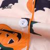 Matching Shorts Pajama Set Womens Halloween Pajamas Button Down 2 Piece Pjs Pumpkin Print Short Sleeve Sleepwear Sets