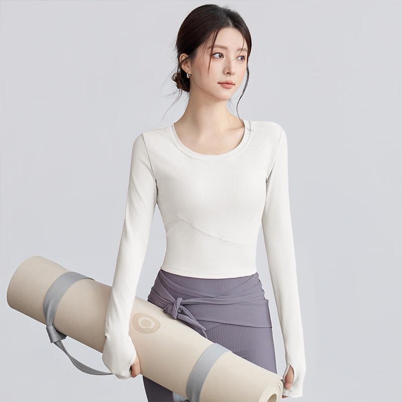 Youyou Women's Autumn/Winter Round Neck Long Sleeve Yoga & Training Top