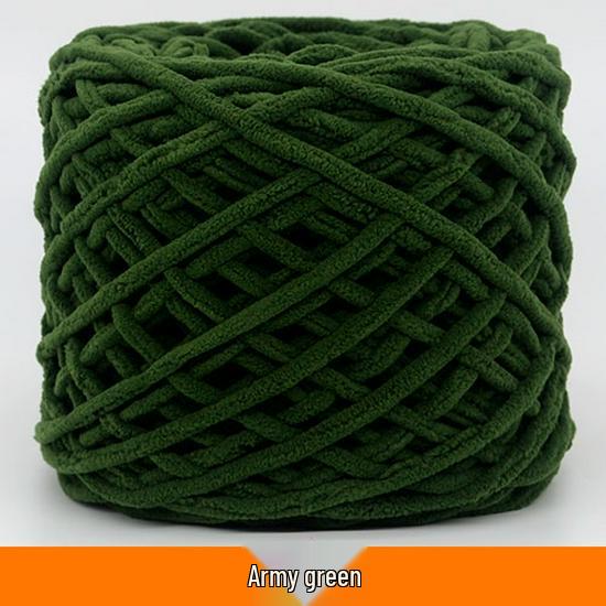 Plush Wool Yarn for Hand-Knitted Crochet Shoes & Slippers