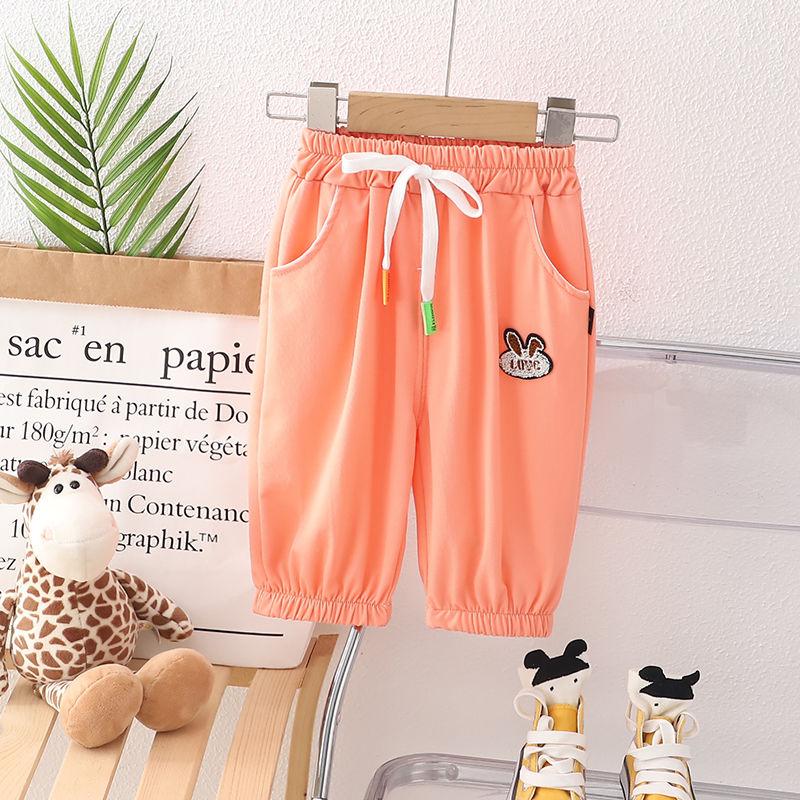 

Новые летние детские брюки для девочек-подростков 0-5 лет, детские новые брюки-фонарики, тонкие, свободные, повседневные для девочек 130