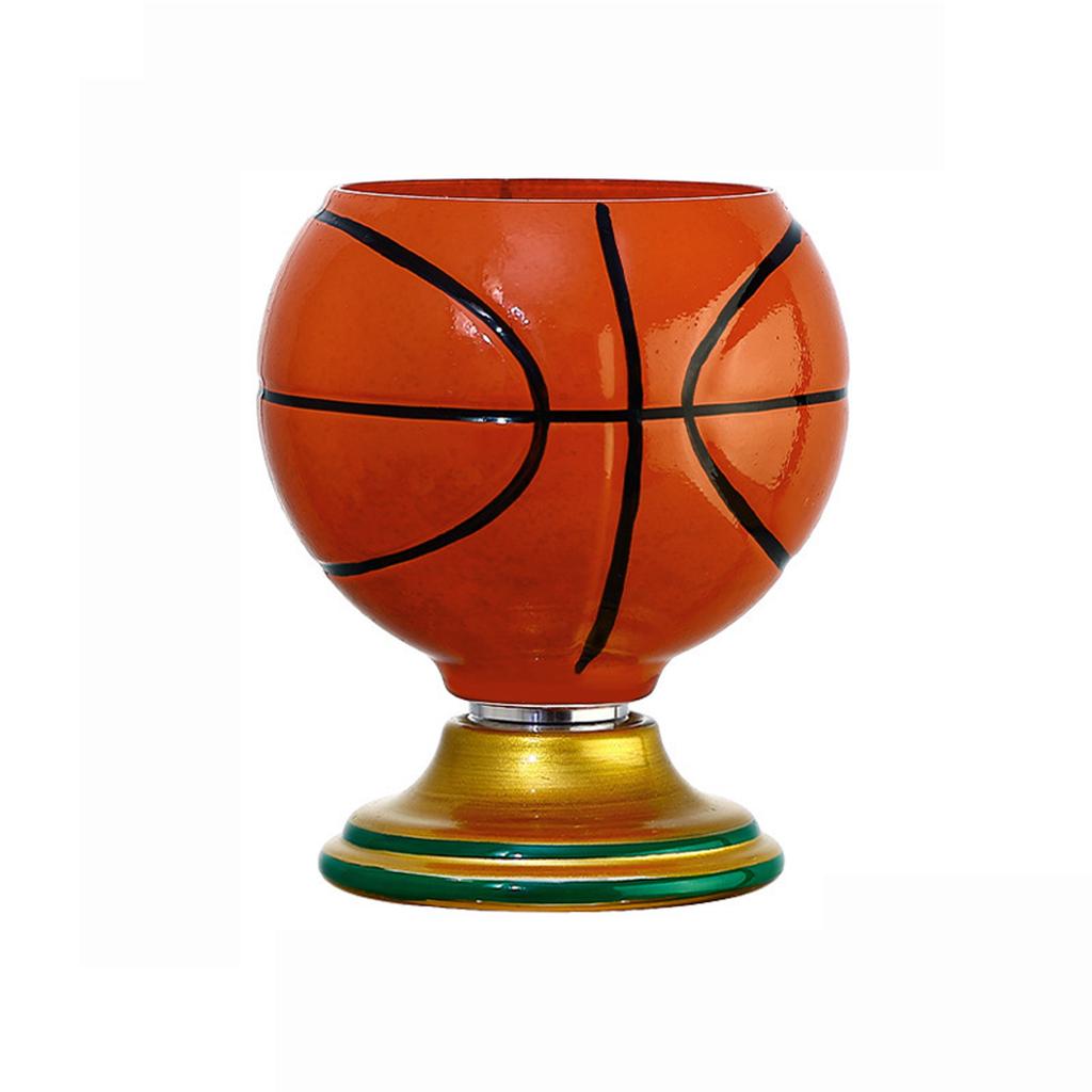Plastic Soccer Ball Shaped Drinking Cup with Decorative Base Novelty Sports Fan Gift Creative Design for Party Use and Collectors