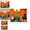 Customizable Halloween Party Decoration Witch Castle Halloween Background Cloth For Photography