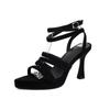 Sexy Open Toe Gladiator Shoes Women Sandals 9cm High Heel Pumps Ladies Shoes for Summer Party Wedding Sandalias Mujer WSH5345