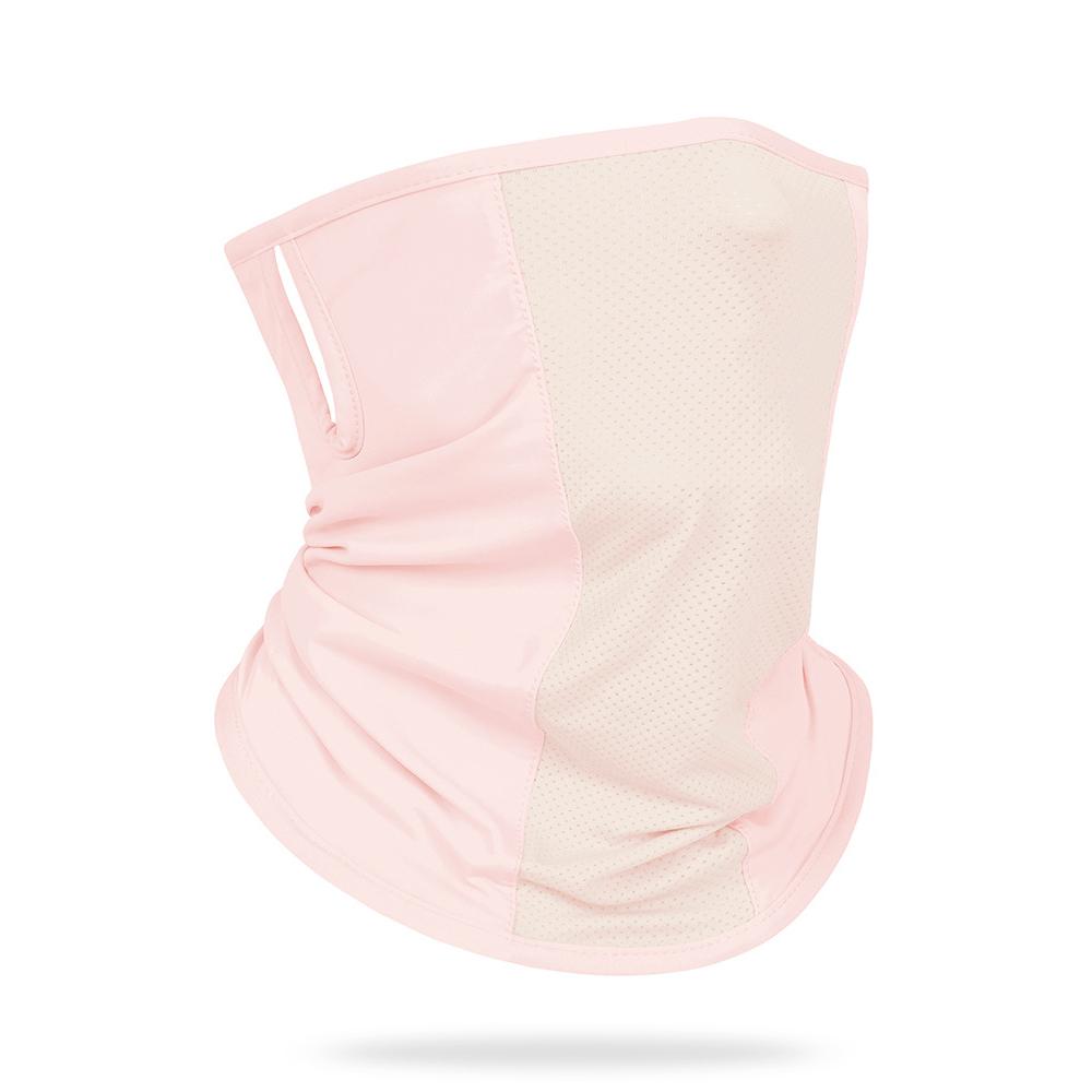 

Ice Silk Ear Loop Neck Cover Sunscreen Unisex Mask Outdoor Sport Cycling Summer Breathable Quick Drying Thin Elastic Travel Mask розовый