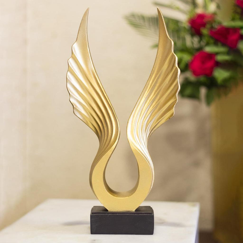 Decorative Wings Statue for Home & Office Décor Centerpiece for Table Decoration | Showpiece for Living Room, Bedroom, and Study Deskd