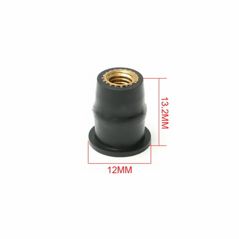 M5 Rubber Well Nuts Set of 10 Metric Motorcycle Windscreen