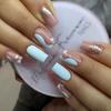 24 Stück/Box Rosa Weißer Farbverlauf Falsche Nägel Mittellange Französische Nagelspitzen Tragbares DIY Maniküre-Werkzeug Vollabdeckung Press-on Nägel