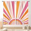 Gradient Mandala Flower Purple Blue Starry Galaxy Blackout Rod Pocket Curtain Boho Mystic Elegant Bedroom Rest Bay Window