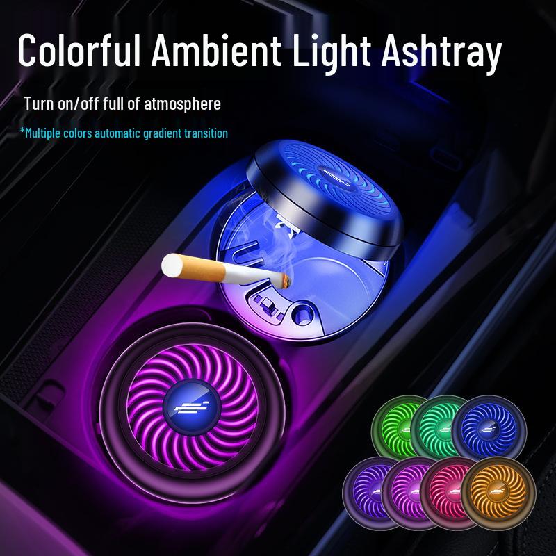 Car Ashtray with Ambient Light for Auchan X5/X7PLUS/X7, KOSAI Pro/5, KOSAI 3, KOSHAN High-end Models