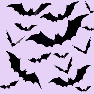 Halloween 3D Bat Decoration Plastic Bat Wall Stickers Furniture Window Yard Sign Decoration Outdoor Lawn Spooky Party Decoration