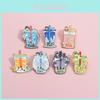 Creative Anime Inspired Pearl Milk Tea Cup Brooch Colorful Metal Accessory For Fashionable Outfits