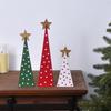 3PCS Set Wooden Christmas Tree Table Decor 0.6cm Creative Home Holiday Atmosphere Party Shooting Props