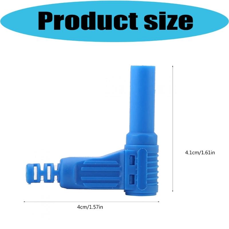 4Mm Right Angles Banana Plugs with Screw Lock Mechanism Safe Insulated Electrical Aapter for Stable Electrical Contact