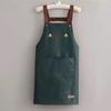 Cute Waterproof Restaurant Home with Pockets Cooking Uniform Kitchen Work Clothes Apron Apron Dress